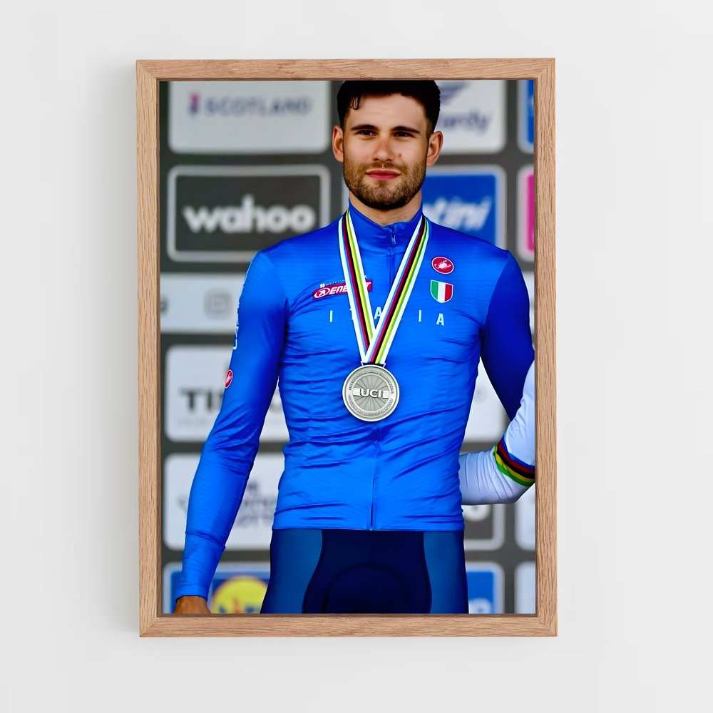 Poster Champion Sous Les Projecteurs – affiche Cyclisme (vue 4)
